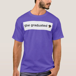 Ze studeerde af trendy afstudeierfeestje jongen t-shirt