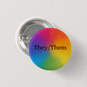 Ze/Them Pronoun Button (Voorkant /achterkant)