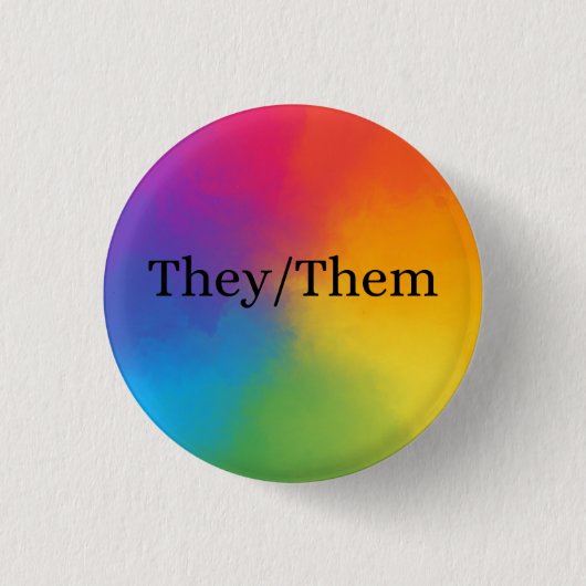 Ze/Them Pronoun Button (Voorkant)