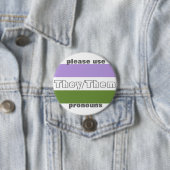 Ze/Them Pronoun Button Pin (In situ)