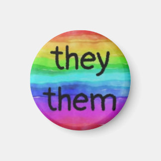 Ze/Them pronoun magnet Magneet