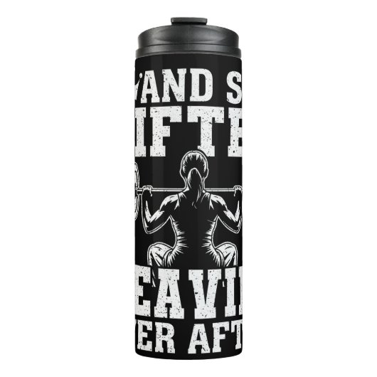 Ze tilde zwaar op, nooit daarna thermosbeker (Voorkant)