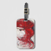 "Ze Twirls" Art Bagagelabel (Voorkant (verticaal))