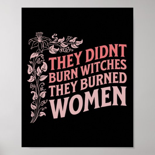 Ze verbrandden geen heksen, maar verbrandden vrouw poster (Voorkant)