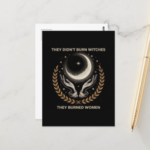 Ze verbrandden geen heksen, verbrandden geen vrouw briefkaart