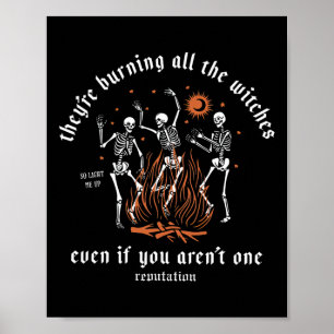 Ze verbranden alle heksen van Halloween Poster
