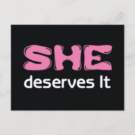 Ze verdient het Briefkaart