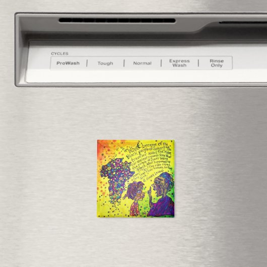 Ze verloren hun geschiedenis 2 inch vierkante magn magneet (Insitu (Vaatwasser))