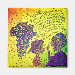 Ze verloren hun geschiedenis 2 inch vierkante magn magneet