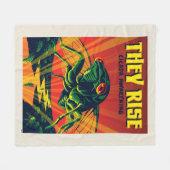 Ze verrijzen Cicada ontwaken Fleece Deken (Voorkant (Horizontaal))