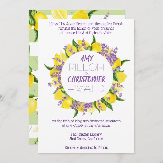 Ze vond haar belangrijkste knijp - huwelijksuitnod kaart (Voorkant / Achterkant)