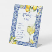 Ze vond haar belangrijkste knijpbar Spritz Reclamebord Met Voetstuk (Voorkant)