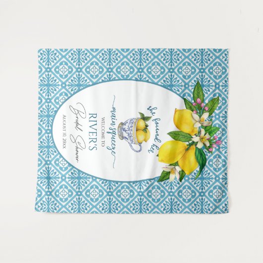 Ze vond haar belangrijkste squeeze Vrijgezellenfee Wandkleed (Voorkant (horizontaal))