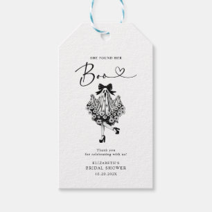 Ze vond haar Boo Geest Bloemige Bruidsdouche Cadeaulabel