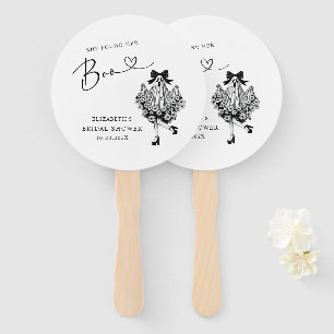 Ze vond haar Boo Ghost Floral Vrijgezellenfeest Handwaaier