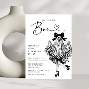 Ze vond haar Boo Ghost Floral Vrijgezellenfeest Kaart