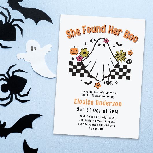 Ze vond haar Boo Halloween Vrijgezellenfeest Kaart
