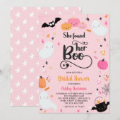 Ze vond haar Boo Pink Halloween Vrijgezellenfeest Kaart (Voorkant / Achterkant)