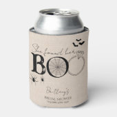 Ze vond haar Boo Rustic Halloween Bruidsmeisjesfee Blikjeskoeler (Blikje Voorkant)