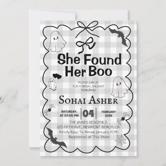 Ze vond haar Boo Vrijgezellenfeest Kaart (Voorkant)