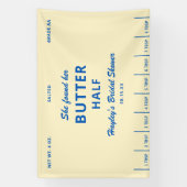 Ze vond haar boter half bruiloft spandoek (Verticaal)
