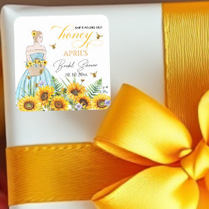 Ze Vond Haar Bruidsfeest Honey  Vierkante Sticker