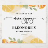 Ze vond haar bruidsmeisjes Bruiloft Sparkling Wijnetiket (Enkel label)