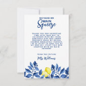 Ze Vond Haar Bruiloft Bridal Shower Bedankkaart (Achterkant)