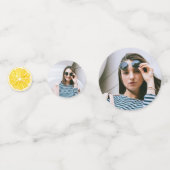 Ze vond haar bruiloft lemon bruidsshower confetti (Achterkanten)