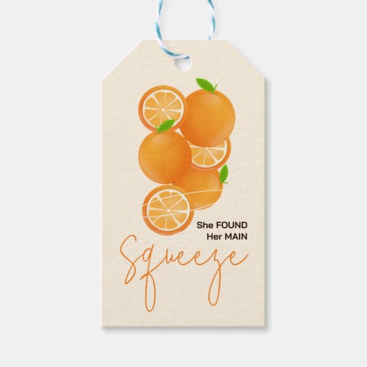 Ze vond haar droom bruiloft feest cadeaulabel (Voorkant)