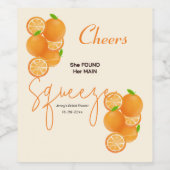 Ze vond haar droom bruiloftsshower wijn etiket (Enkel label)