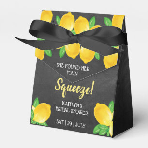 Ze vond haar grote liefde Lemon Bruiloftsborrel Bedankdoosjes