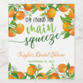 Ze vond haar grote liefde - Sinaasappel - Wijn Etiket (Enkel label)