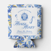 Ze vond haar Honey Blue Griekenland Bachelorette Blikjeskoeler (Achterkant)