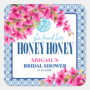 Ze vond haar HONEY HONEY Vierkante Sticker