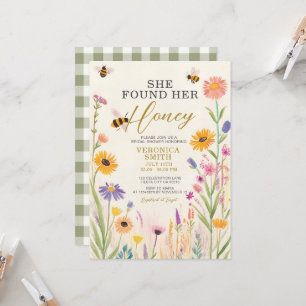 Ze vond haar Honey Wildflower Vrijgezellenfeest Kaart