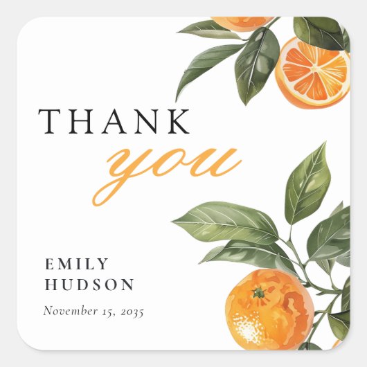 Ze Vond Haar Hoofdknijper Bruidsfeest Vierkante Sticker (Voorkant)