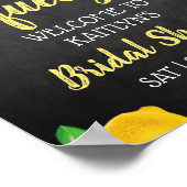 Ze vond haar hoofdlemoen bruiloft feestje poster (Hoek)