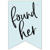 Ze vond haar hoofdplein Bunting Flags Vlaggetjes (Derde vlag)