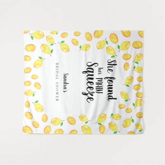 Ze vond haar hoofdpleister op het Vrijgezellenfees Wandkleed (Voorkant (horizontaal))