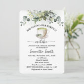 Ze vond haar Matcha Vrijgezellenfeest Eucalyptus Kaart (Staand voorkant)