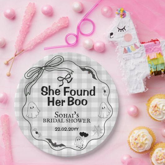 Ze vond haar perfecte Boo Vrijgezellenfeest feestj Papieren Bordje (Feest)