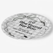 Ze vond haar perfecte Boo Vrijgezellenfeest feestj Papieren Bordje (Gekanteld)