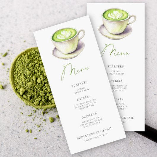Ze vond haar perfecte matcha bruidsshower menu