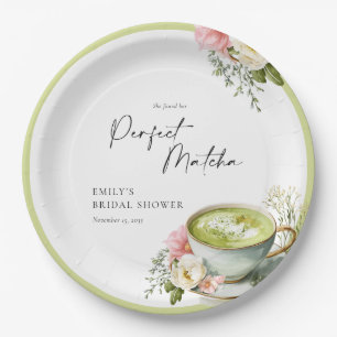 Ze Vond Haar Perfecte Matcha Bruidsuitnodiging Papieren Bordje