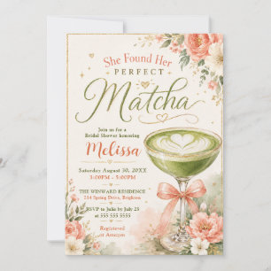 Ze vond haar perfecte Matcha Bruiloftsborrel Kaart