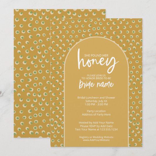 Ze vond haar schatje - Vrijgezellenfeest Kaart (Voorkant / Achterkant)