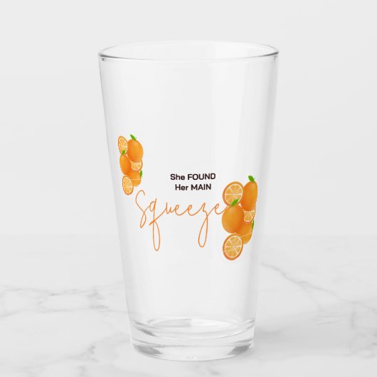 Ze vond haar Squeeze Bruidsdouche Glas (Voorkant)