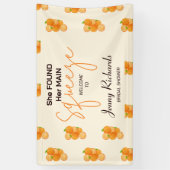 Ze vond haar Squeeze Bruiloft Feest Spandoek (Verticaal)