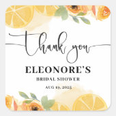 Ze vond haar Squeeze Bruiloftsborrel  Vierkante Sticker (Voorkant)